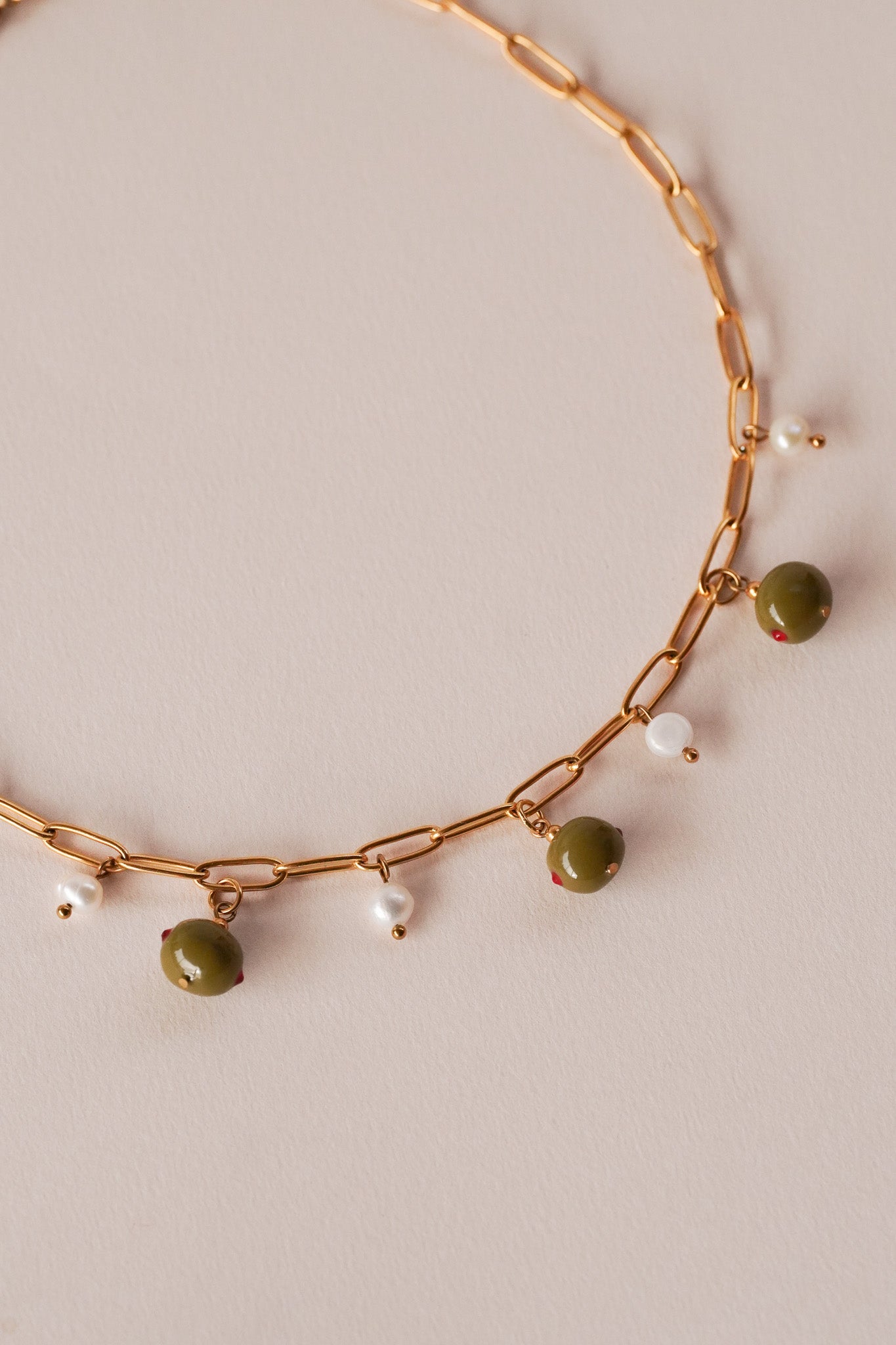 Collier Trio Olive