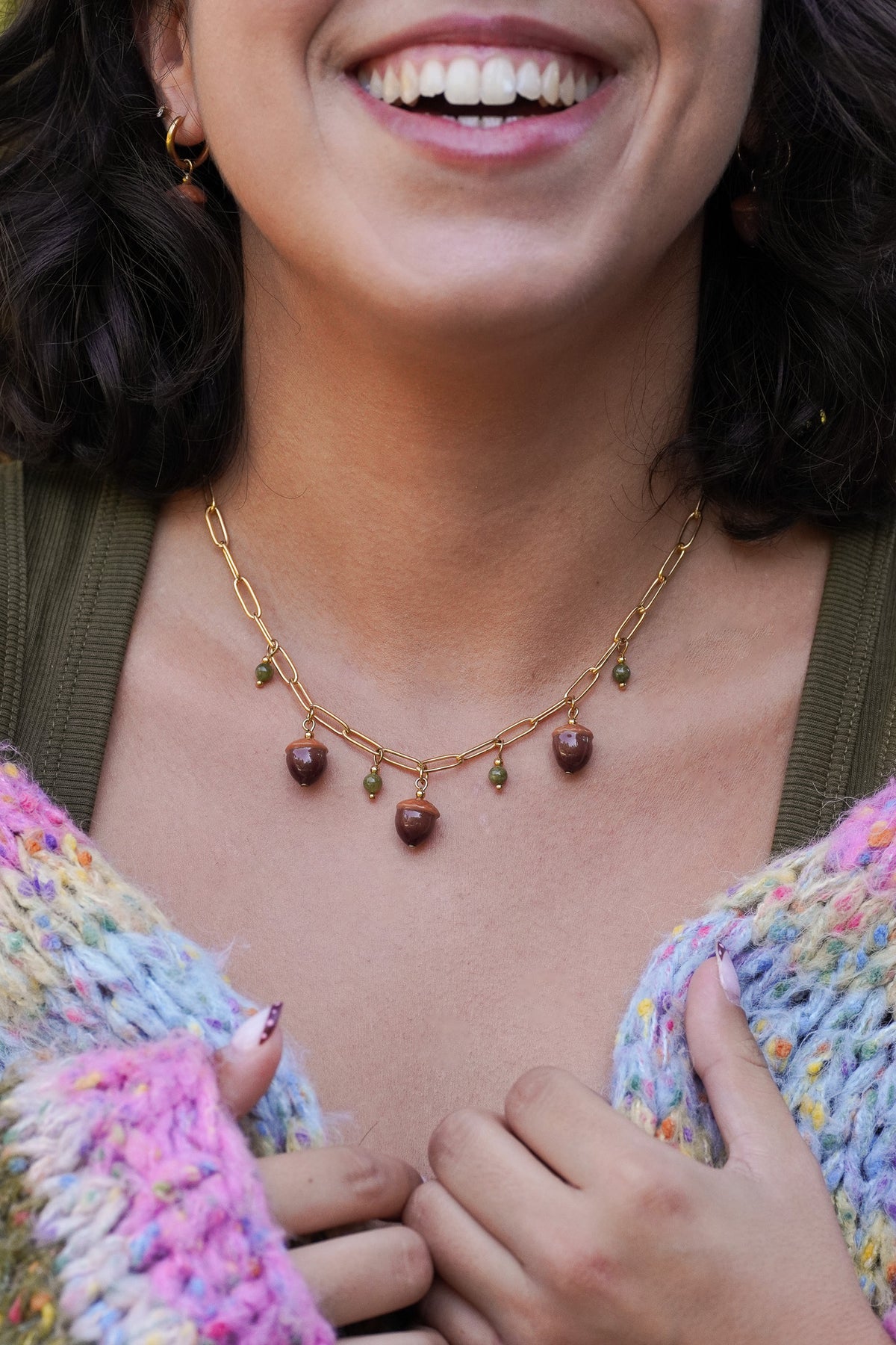 Collier petit chêne