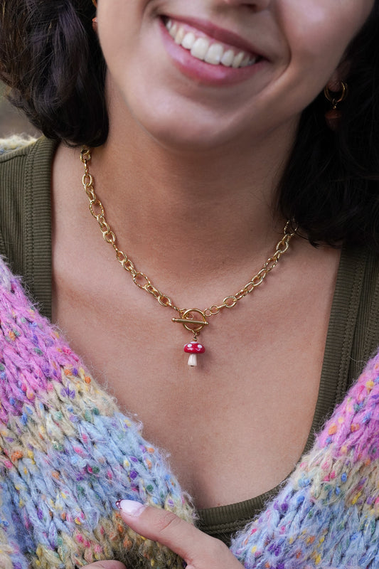 Collier doré Amélia - charms personnalisables