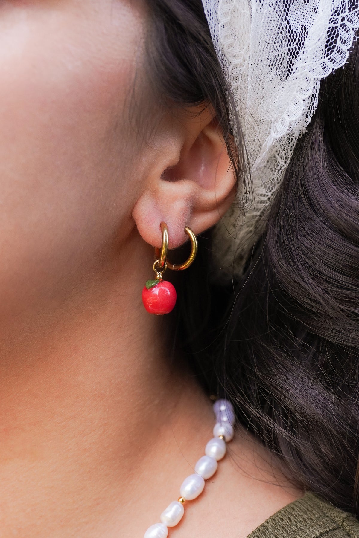 Boucles d'oreilles Pommes
