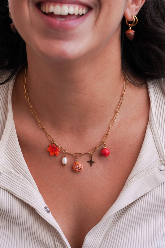 Collier Isis doré - charms personnalisables