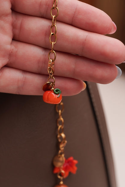 Bag charm Citrouille