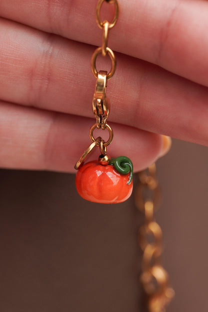 Bag charm Citrouille
