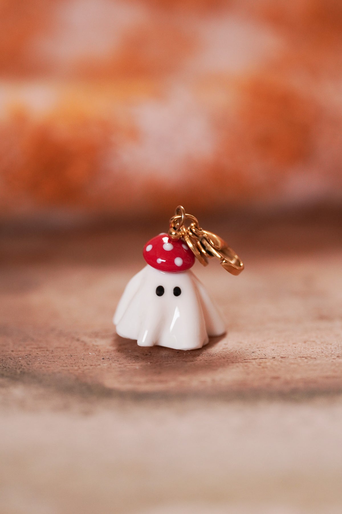Bag charm fantôme champignon