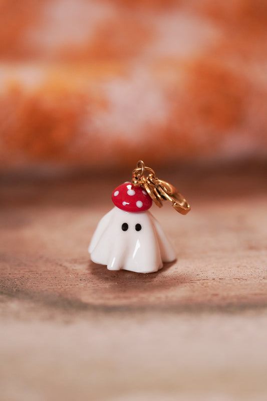 Bag charm fantôme champignon