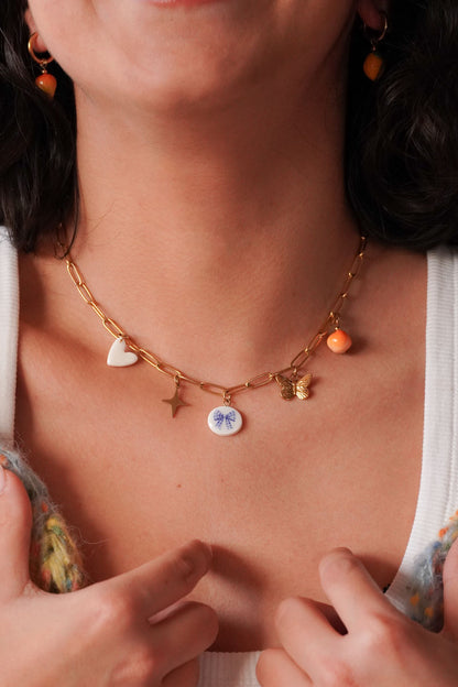 Collier Isis doré - charms personnalisables