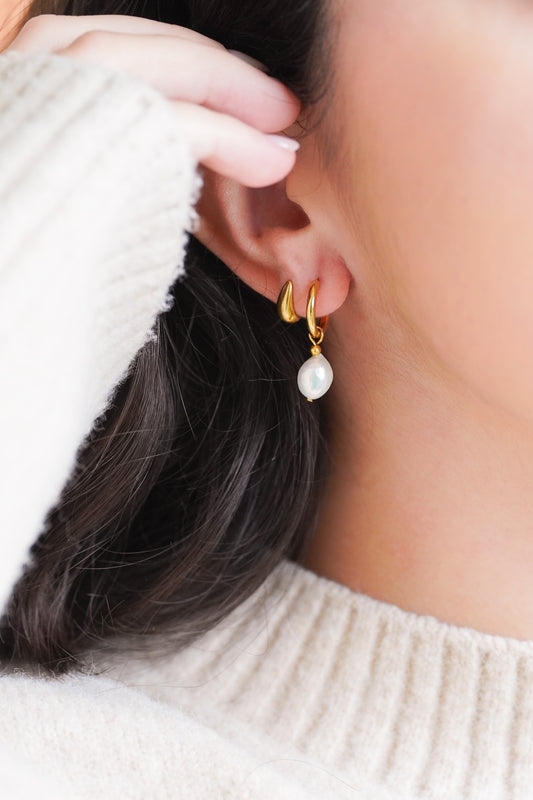 Boucles d'oreilles Perles d'eau douce