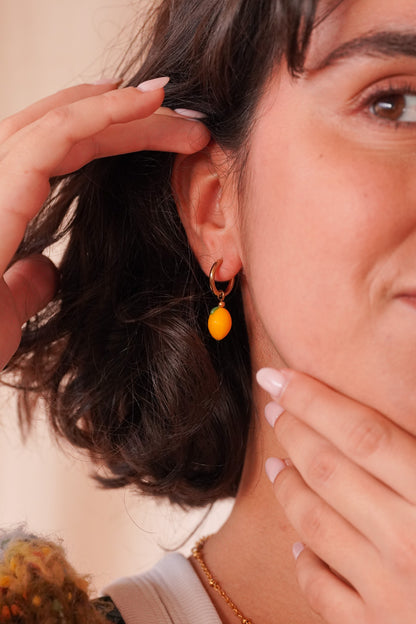 Boucles d'oreilles Citron