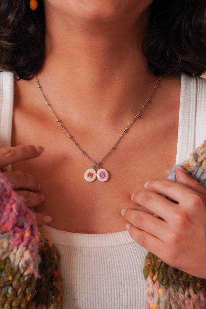 Collier initiale - Charms personnalisables