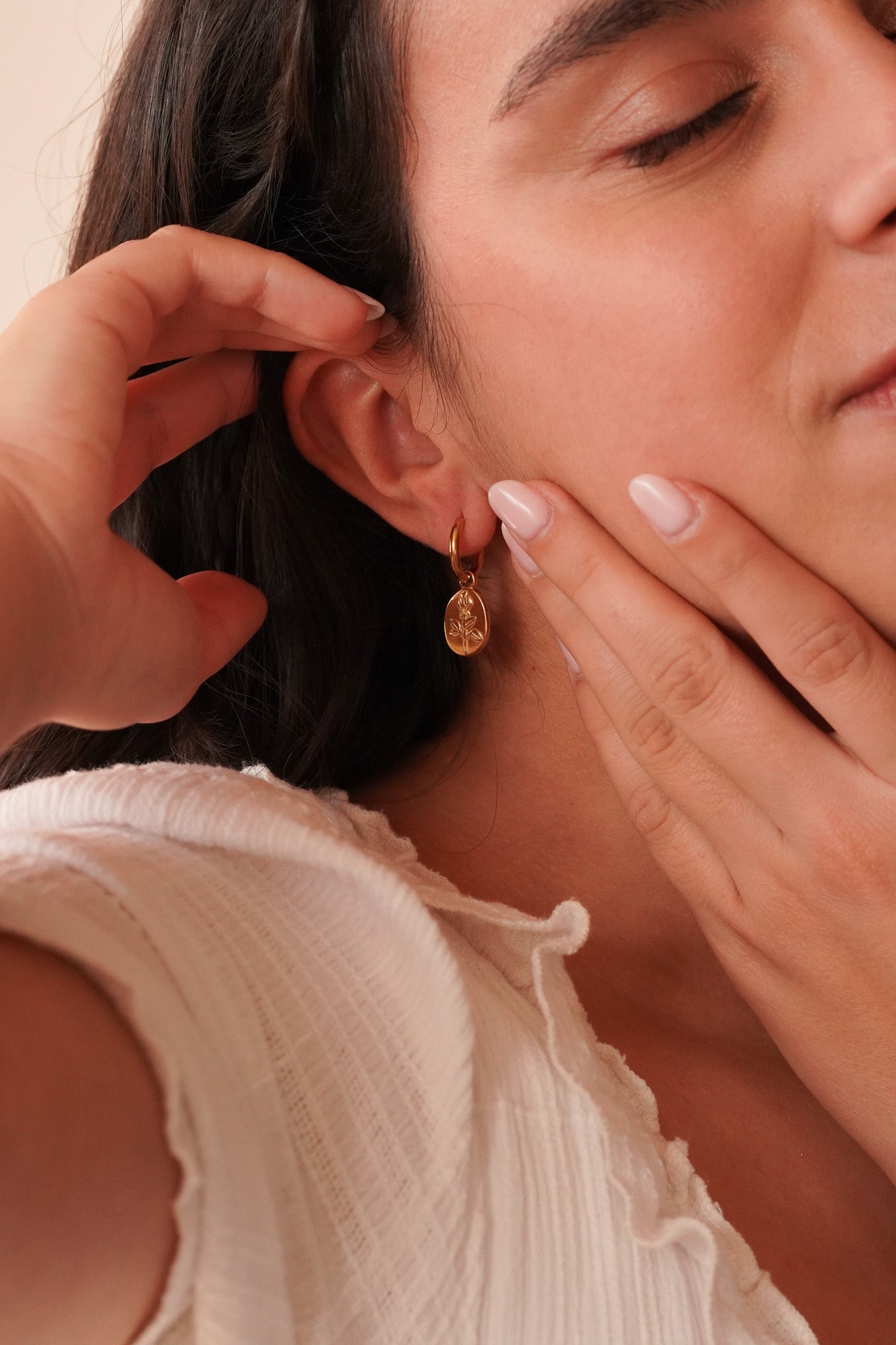 Boucles d'oreilles Roses