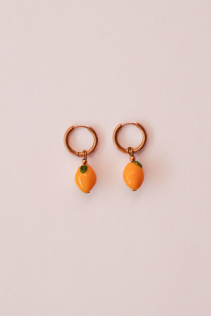 Boucles d'oreilles Citron