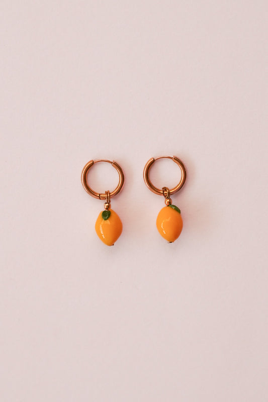 Boucles d'oreilles Citron