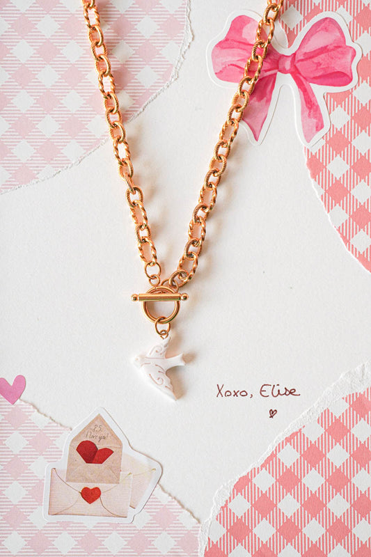 Collier blanche colombe