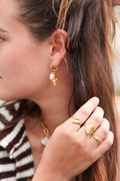 Boucles d’oreilles créoles Anna - charms interchangeables