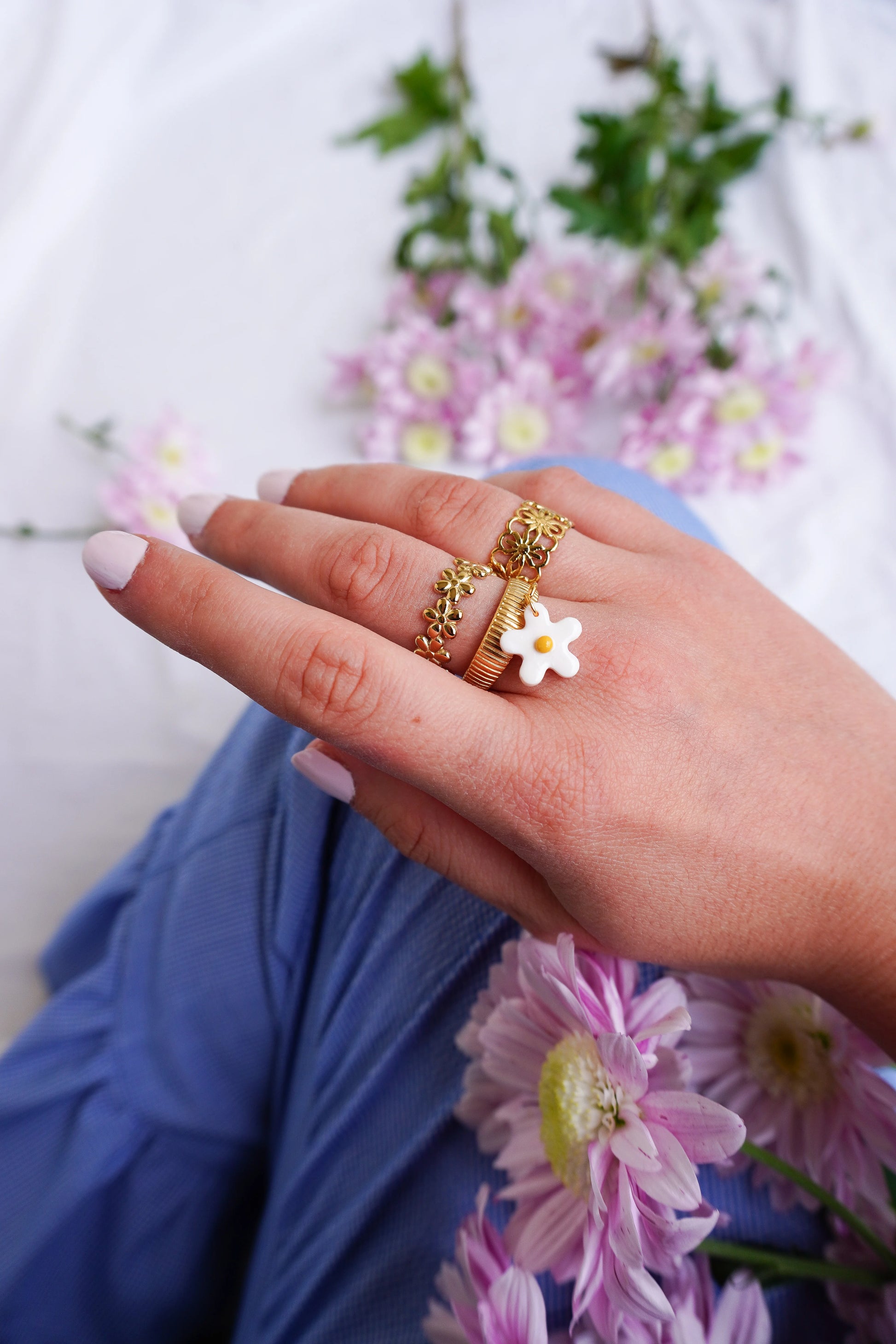 Bague breloque personnalisable hotsell