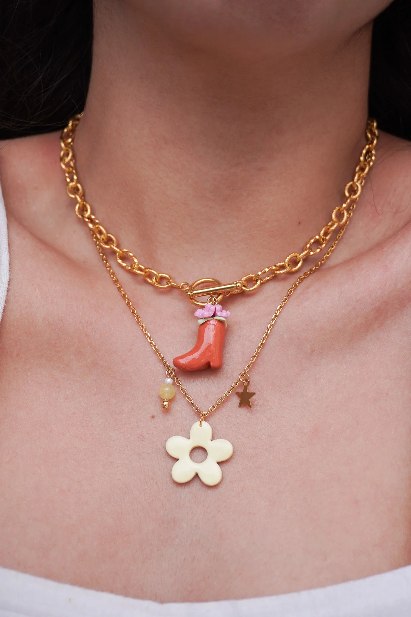 Collier Cécile - charms personnalisables