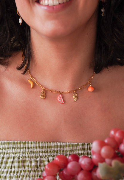 Collier Isis doré - charms personnalisables