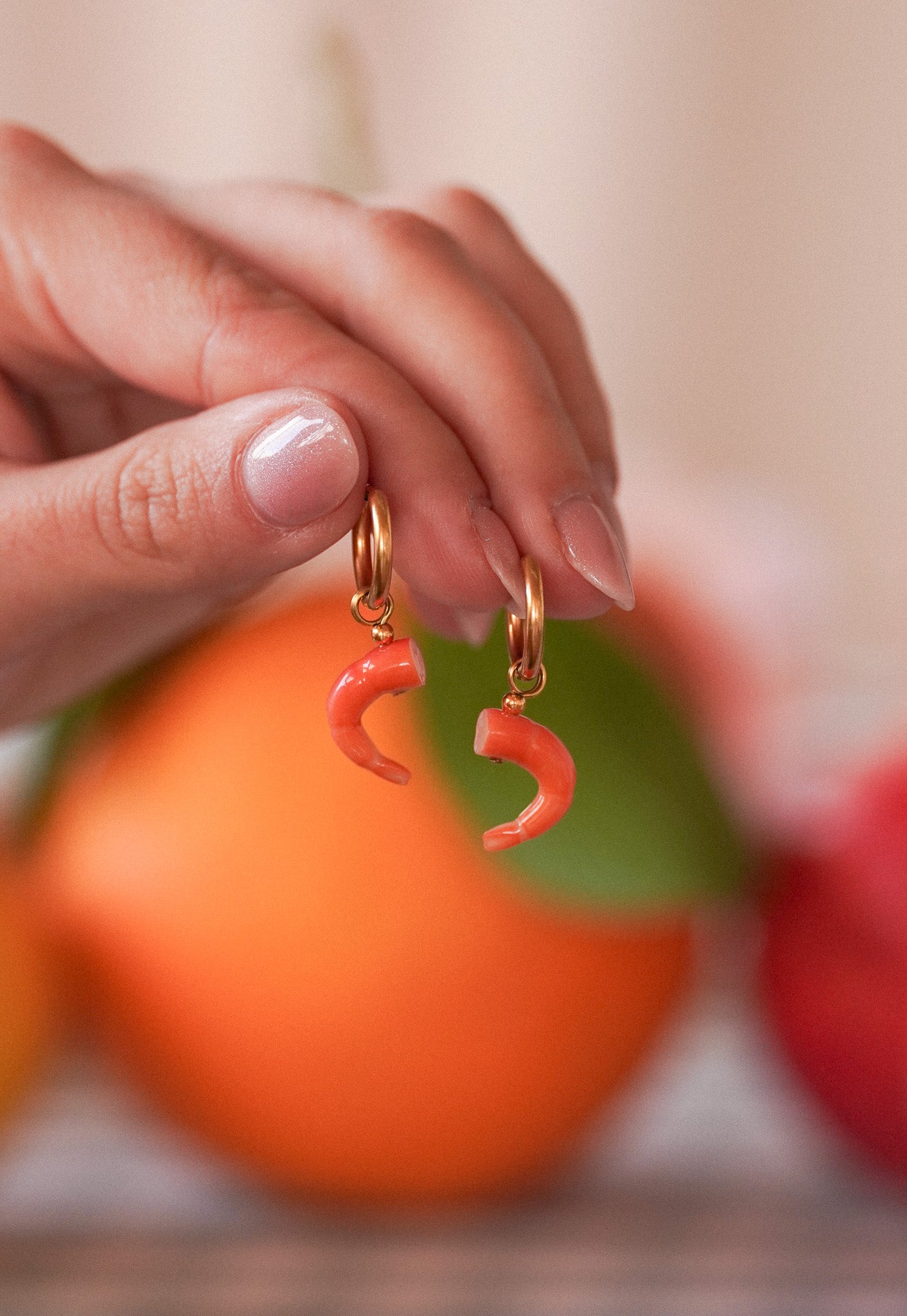 Boucles d'oreilles Crevettes