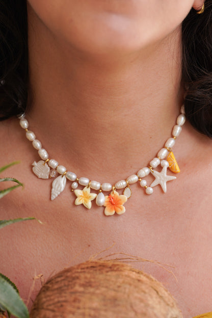 Collier perles d'eau douce Tahiti