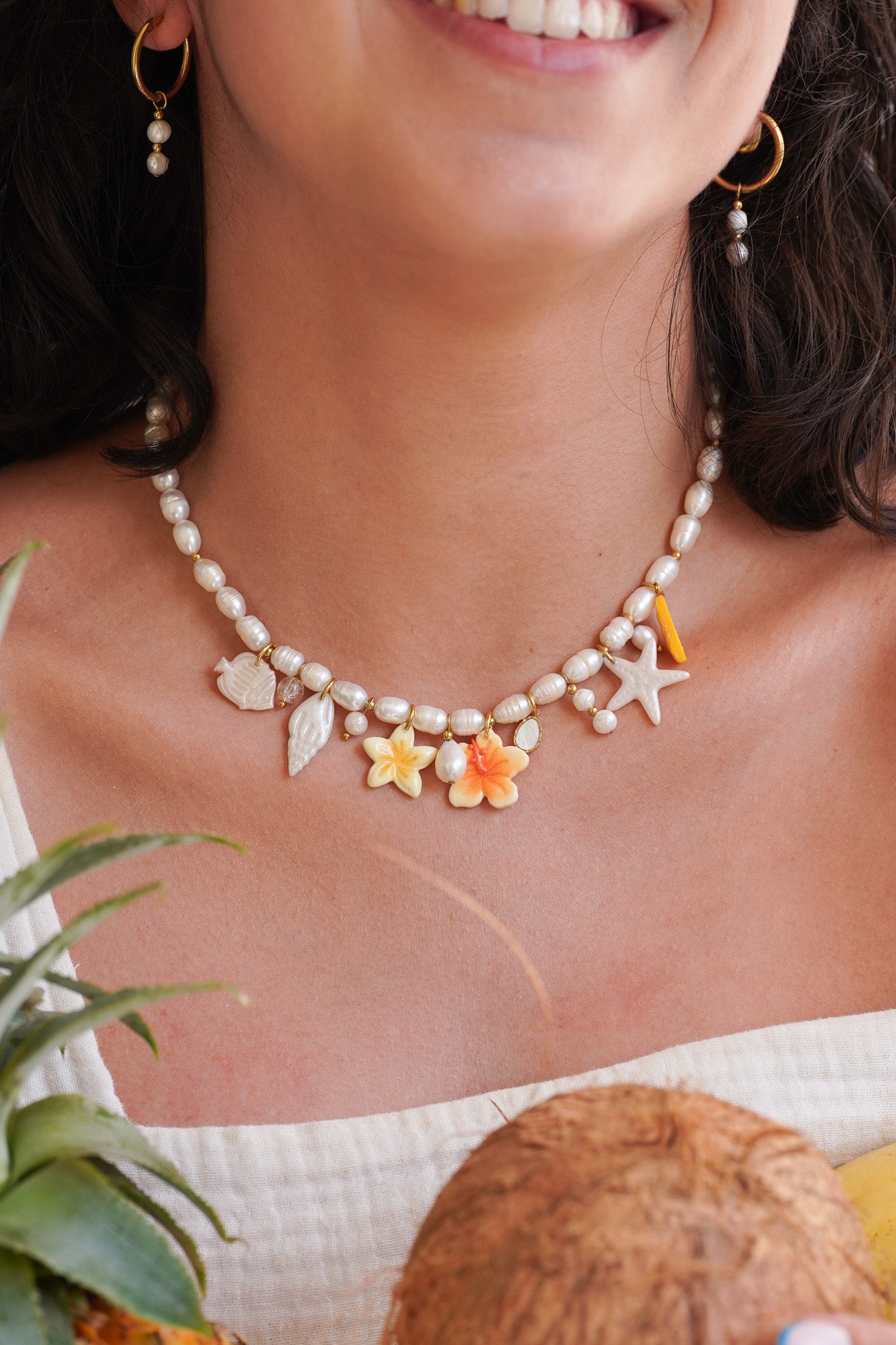 Collier perles d'eau douce Tahiti