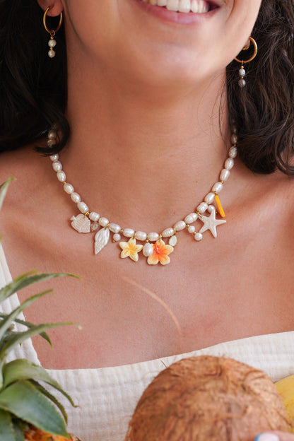 Collier perles d'eau douce Tahiti