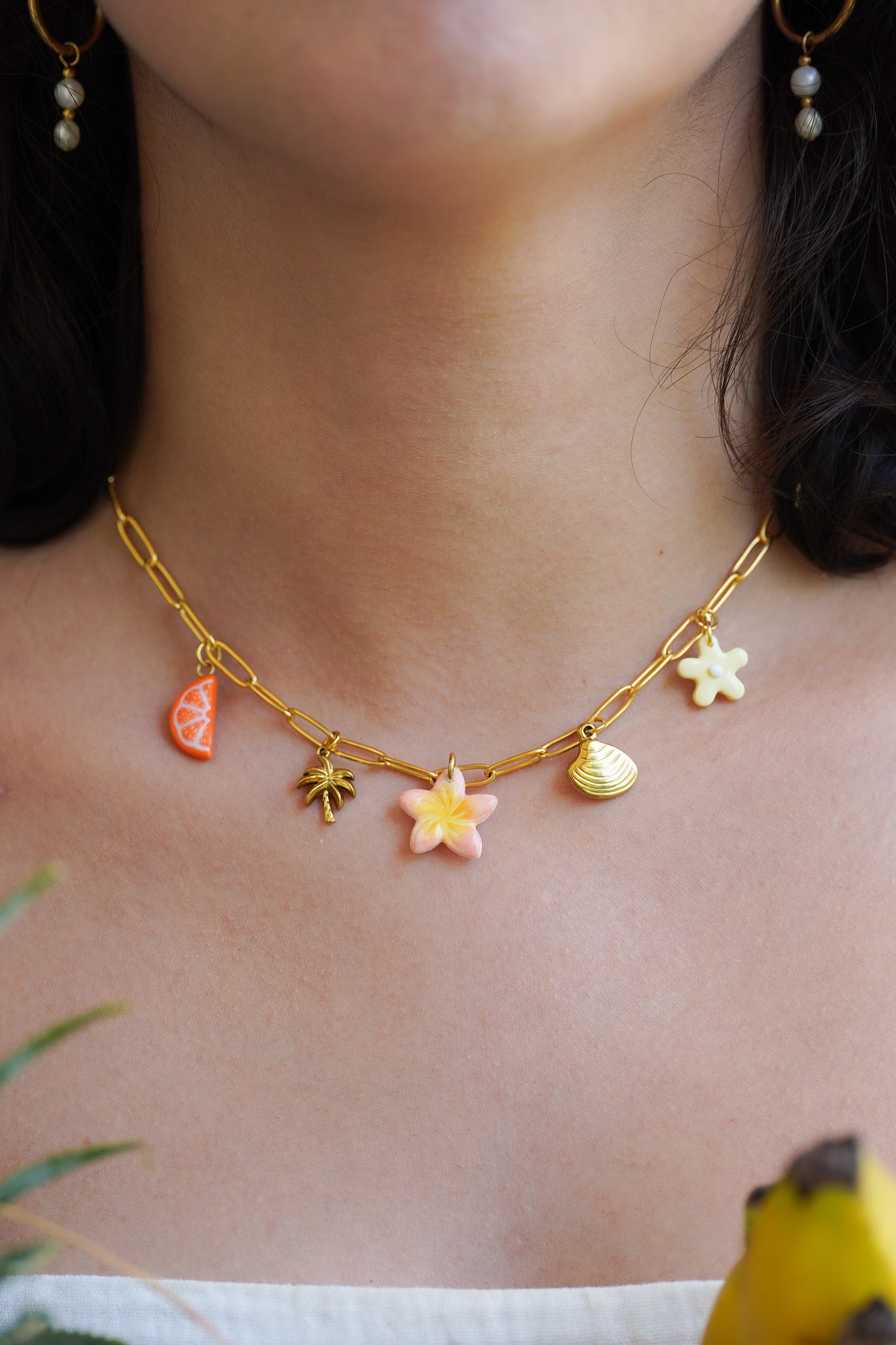 Collier Isis doré - charms personnalisables