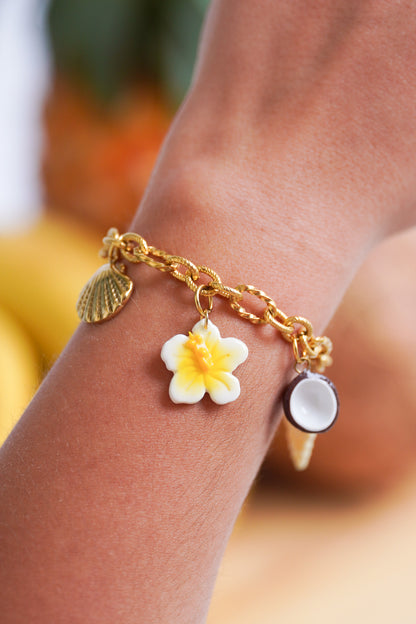 Bracelet doré Sofia - charms personnalisables