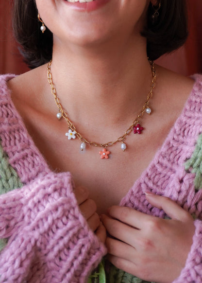 Collier doré Alix - charms personnalisables