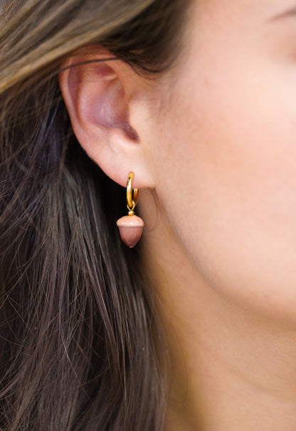 Boucles d’oreilles créoles Anna - charms interchangeables