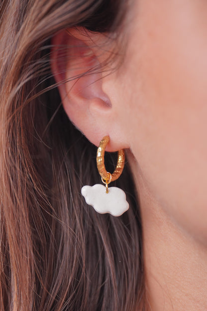 Boucles d’oreilles créoles Alba - charms interchangeables