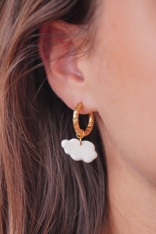 Boucles d’oreilles créoles Alba - charms interchangeables