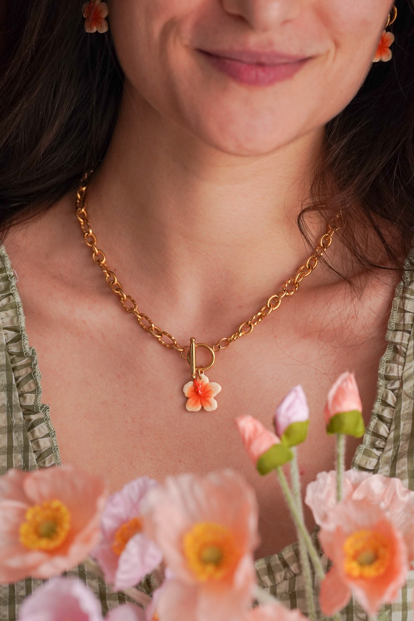 Collier doré Amélia - charms personnalisables