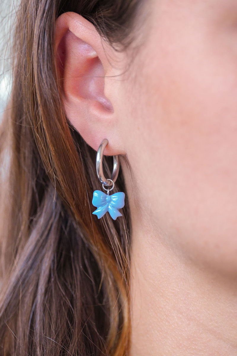 Boucles d’oreilles argent Livia - charms interchangeables