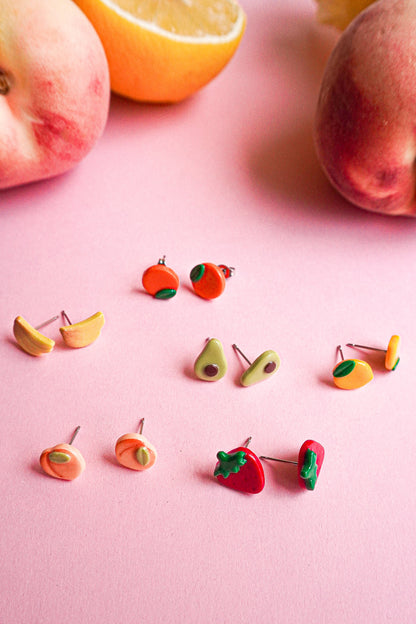 Puces d'oreilles fruits - Charms personnalisables