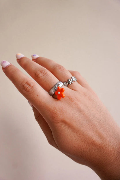 Bague Ambre argent