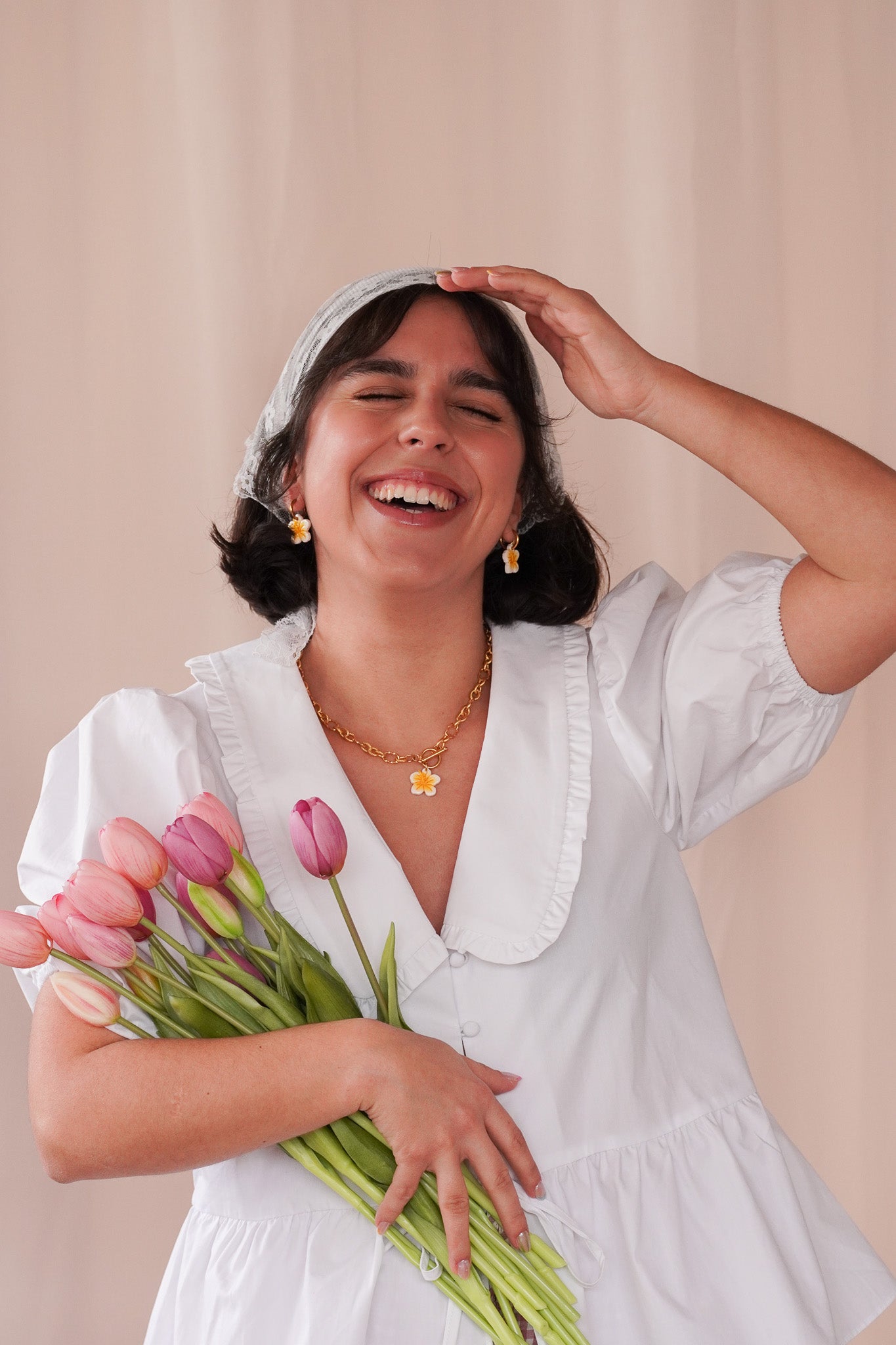 Boucles d'oreilles Hibiscus