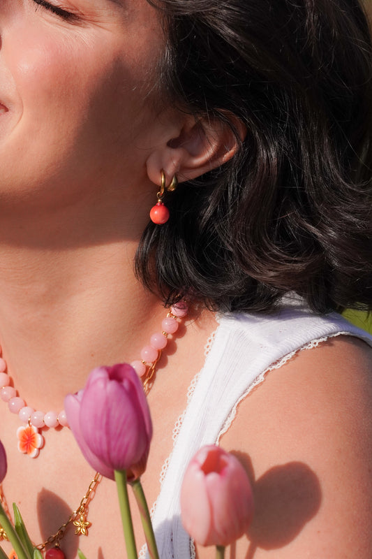 Boucles d'oreilles grenade