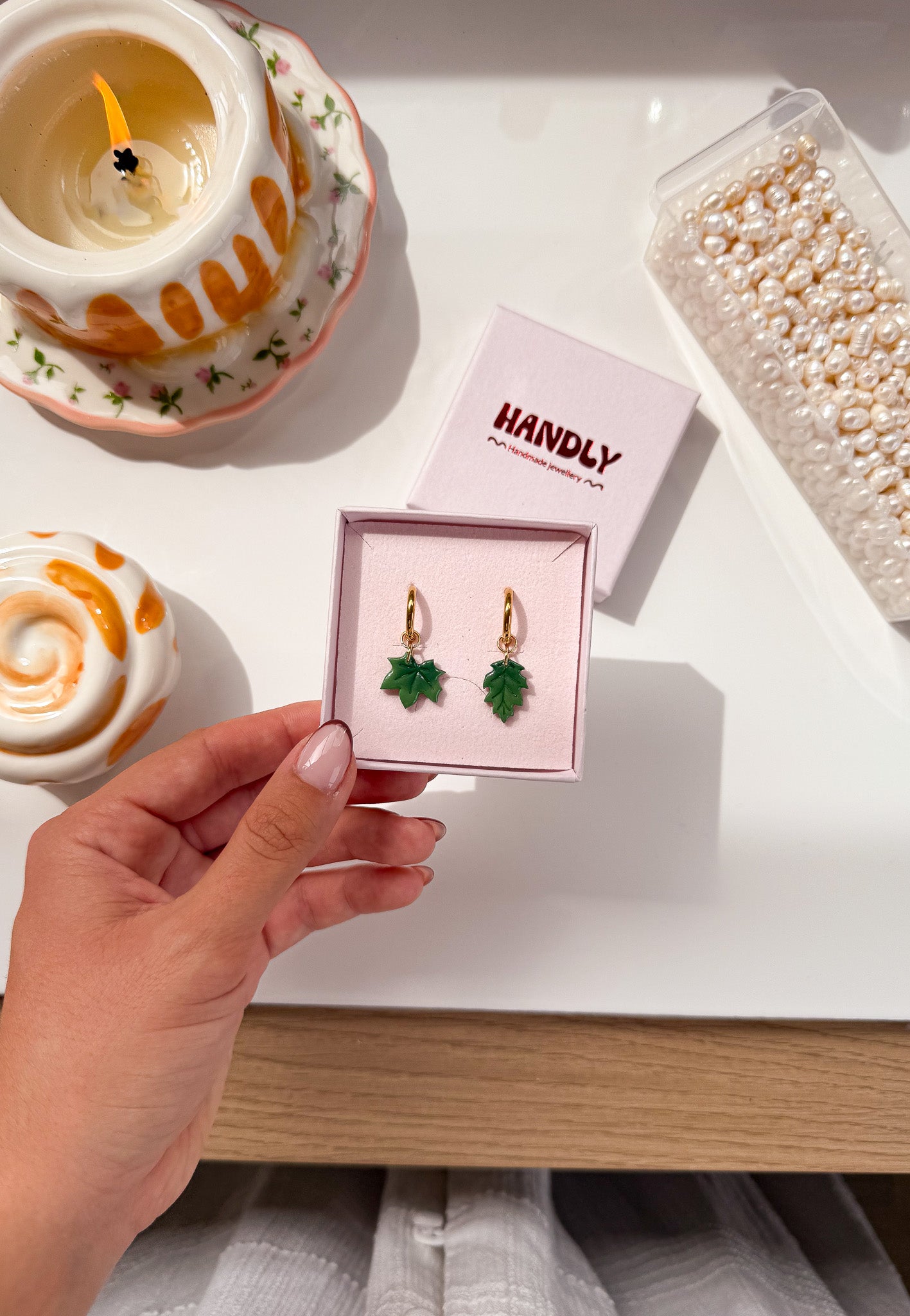 Boucles d’oreilles créoles Anna - charms interchangeables
