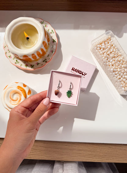 Boucles d’oreilles créoles argent Anna - charms interchangeables
