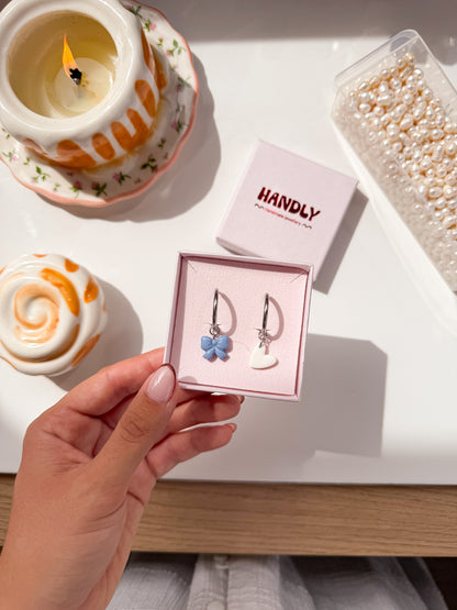 Boucles d’oreilles créoles argent myriam- charms interchangeables