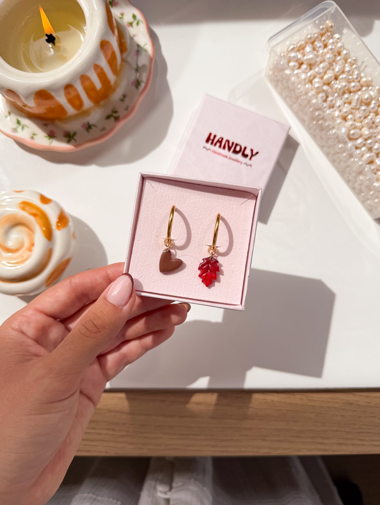 Boucles d’oreilles créoles Myriam - charms interchangeables