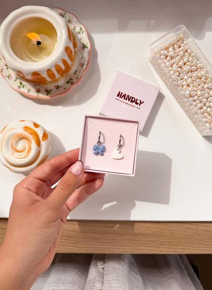 Boucles d’oreilles créoles argent Anna - charms interchangeables