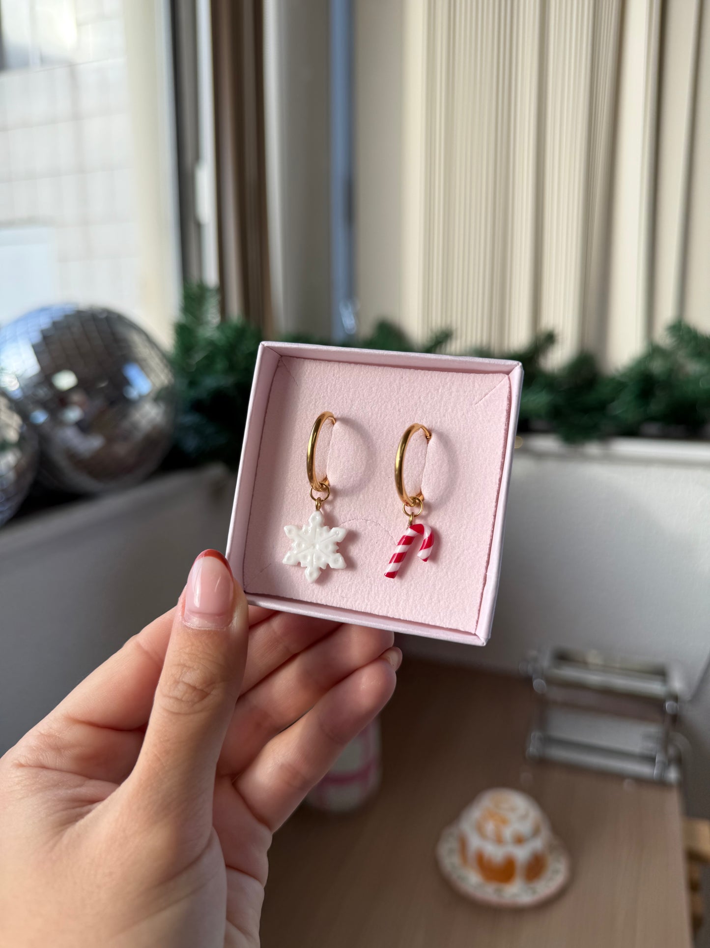 Boucles d’oreilles créoles Myriam - charms interchangeables