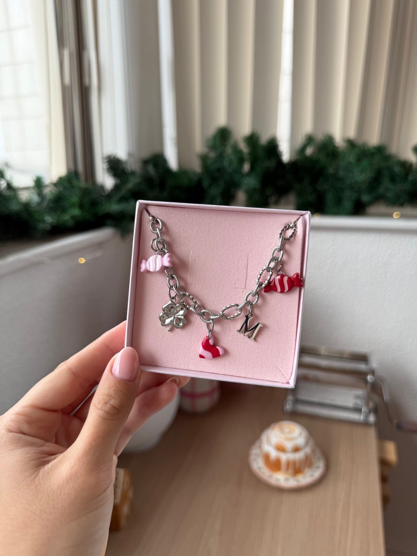 Bracelet argenté Sofia - charms personnalisables