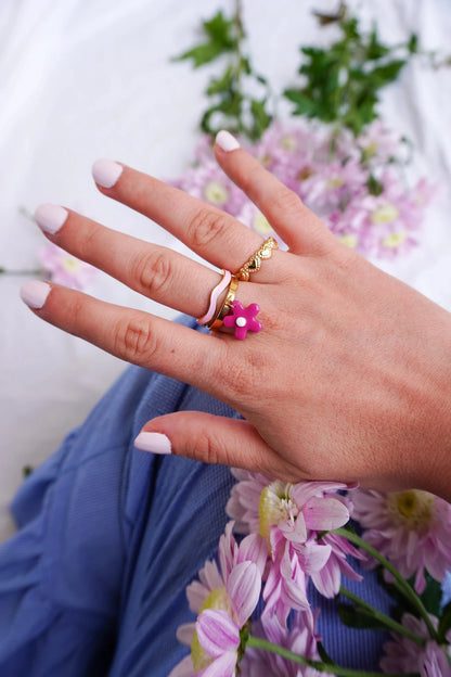 Bague Eva dorée - Handly atelier