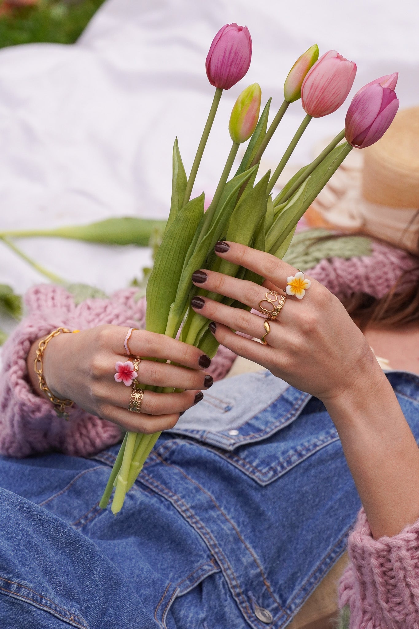 Bague Hibiscus - Handly atelier