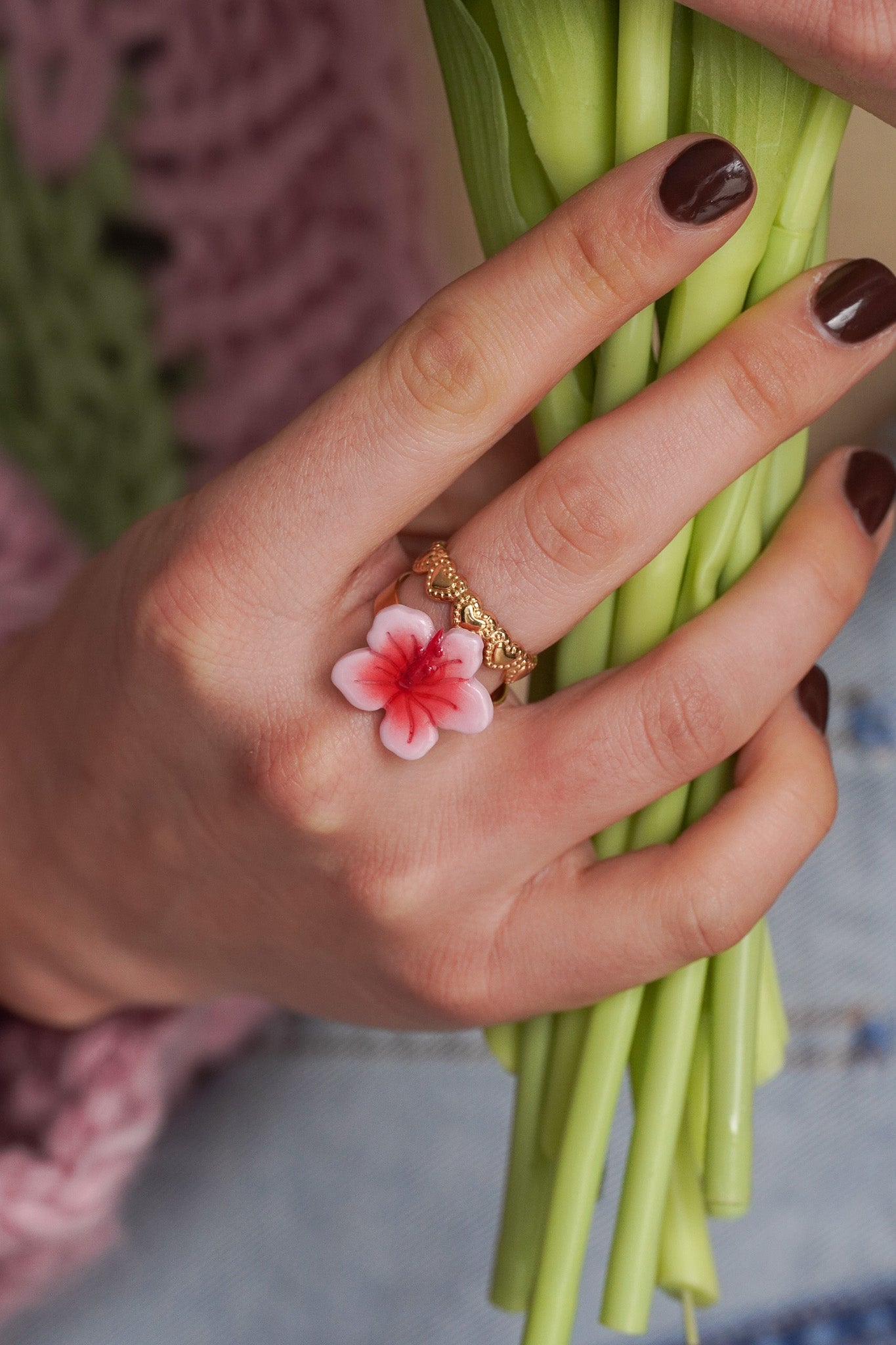 Bague Hibiscus - Handly atelier