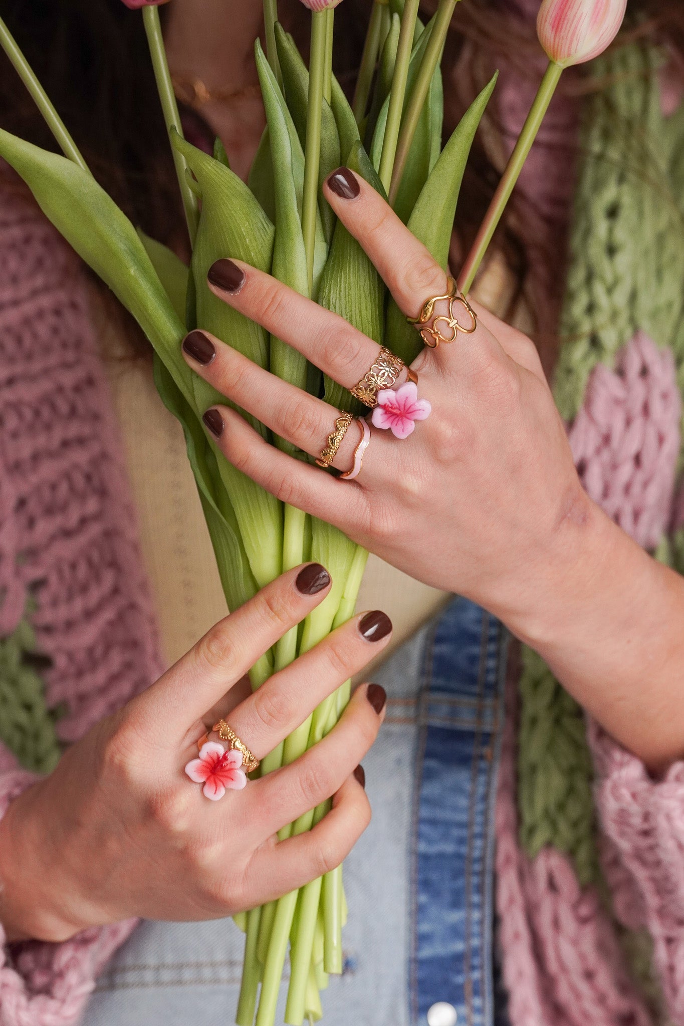 Bague Hibiscus - Handly atelier