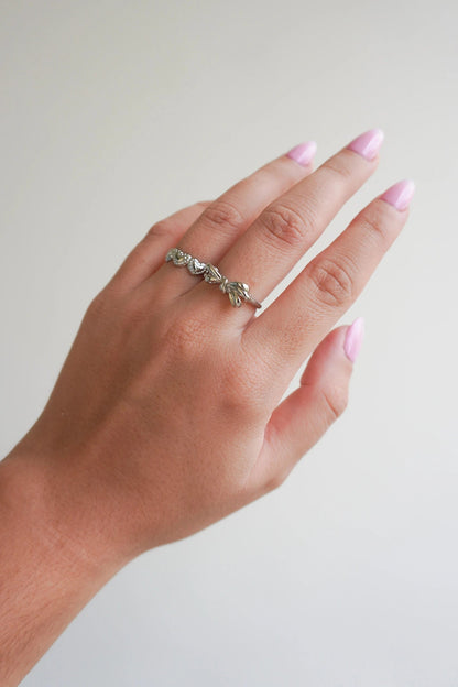 Bague noeud argent - Handly atelier