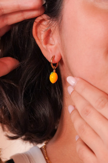 Boucles d'oreilles Citron - Handly atelier